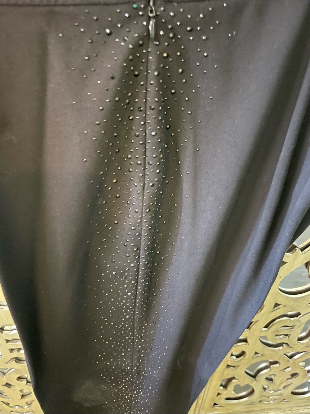 St. John Black Lexi Pants with Sparkle Side Panels - Picture 4 of 8